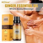 10Ml/30Ml Ginger Oils Slimming Essential Oil Lymphatic Lose Weight Product Fat Burner Anti-Cellulite Beauty Health Body Massage