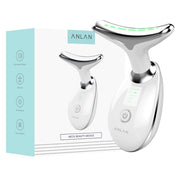 ANLAN Neck Face Beauty Device 3 Colors LED Photon Therapy Skin Tighten Reduce Double Chin anti Wrinkle Remove Skin Care Tools