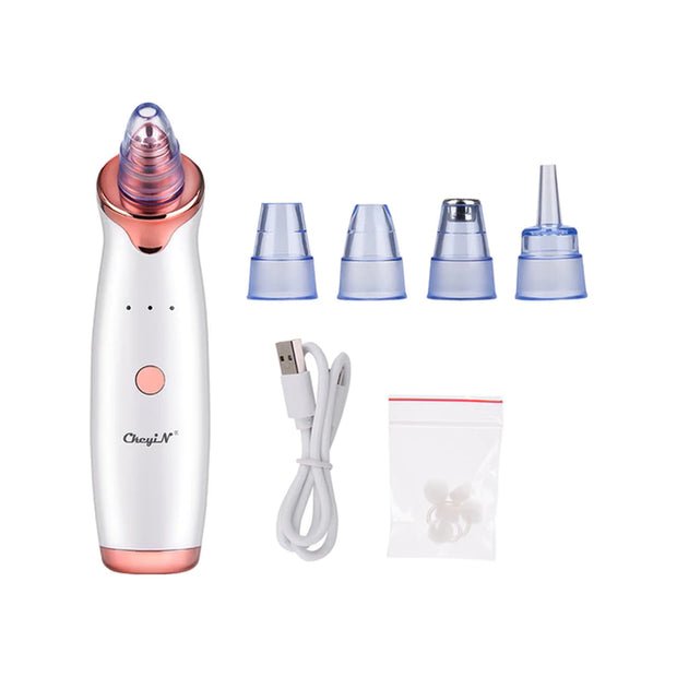 Ckeyin Electric Blackhead Remover Vacuum Facial Acne Cleaner Pimple Pore Cleansing Device Black Nose Point Beauty Skin Care Tool