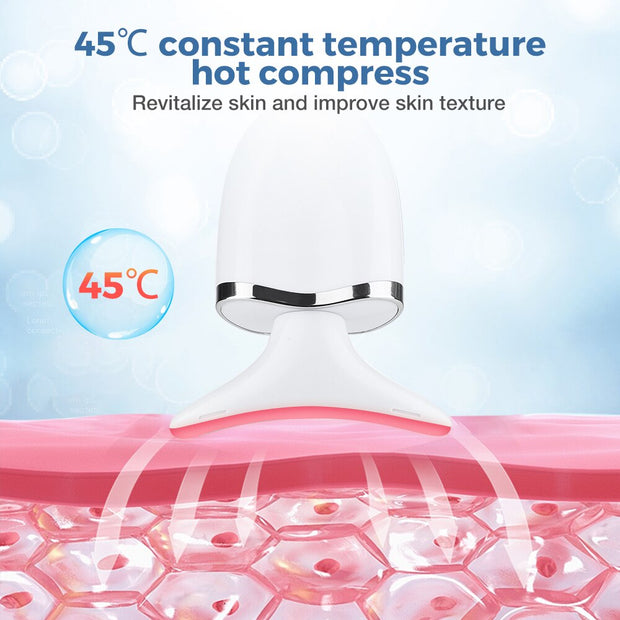 Electric Neck Beauty Massager 3 Colors LED Photon Therapy anti Wrinkle Remove Lifting Massager Skin Tighten Reduce Double Chin